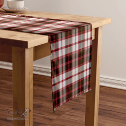Scottish MacPherson of Pitmain Weathered Clan Tartan Table Runner Clan Tartan Table Runner - Crest Classic Scottish Plaid Tartan Plaid