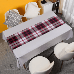 Scottish MacPherson of Pitmain Weathered Clan Tartan Table Runner Clan Tartan Table Runner - Crest Classic Scottish Plaid Tartan Plaid