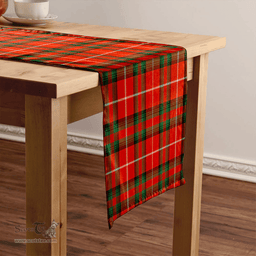 Scottish Stuart of Bute Ancient Clan Tartan Table Runner Clan Tartan Table Runner - Crest Classic Scottish Plaid Tartan Plaid