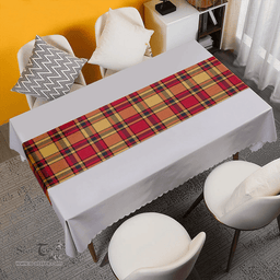 Scottish Scrimgeour of Glassary Weathered Clan Tartan Table Runner Clan Tartan Table Runner - Crest Classic Scottish Plaid Tartan Plaid