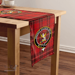 Scottish Stewart of Rothesay Weathered Clan Tartan Table Runner Clan Tartan Table Runner - Crest Classic Scottish Plaid Tartan Plaid