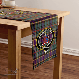 Scottish Ogilvie of Inverarity (Wilson) Weathered Clan Tartan Table Runner Clan Tartan Table Runner - Crest Classic Scottish Plaid Tartan Plaid