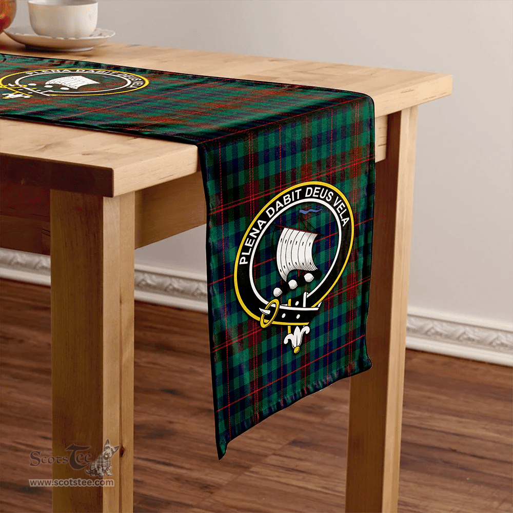 Scottish Tennant Yules Modern Clan Tartan Table Runner Clan Tartan Table Runner - Crest Classic Scottish Plaid Tartan Plaid