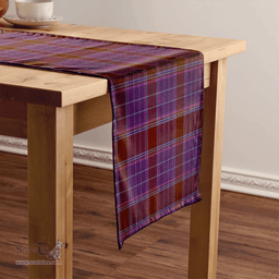Scottish Phillips Weathered Clan Tartan Table Runner Clan Tartan Table Runner - Crest Classic Scottish Plaid Tartan Plaid