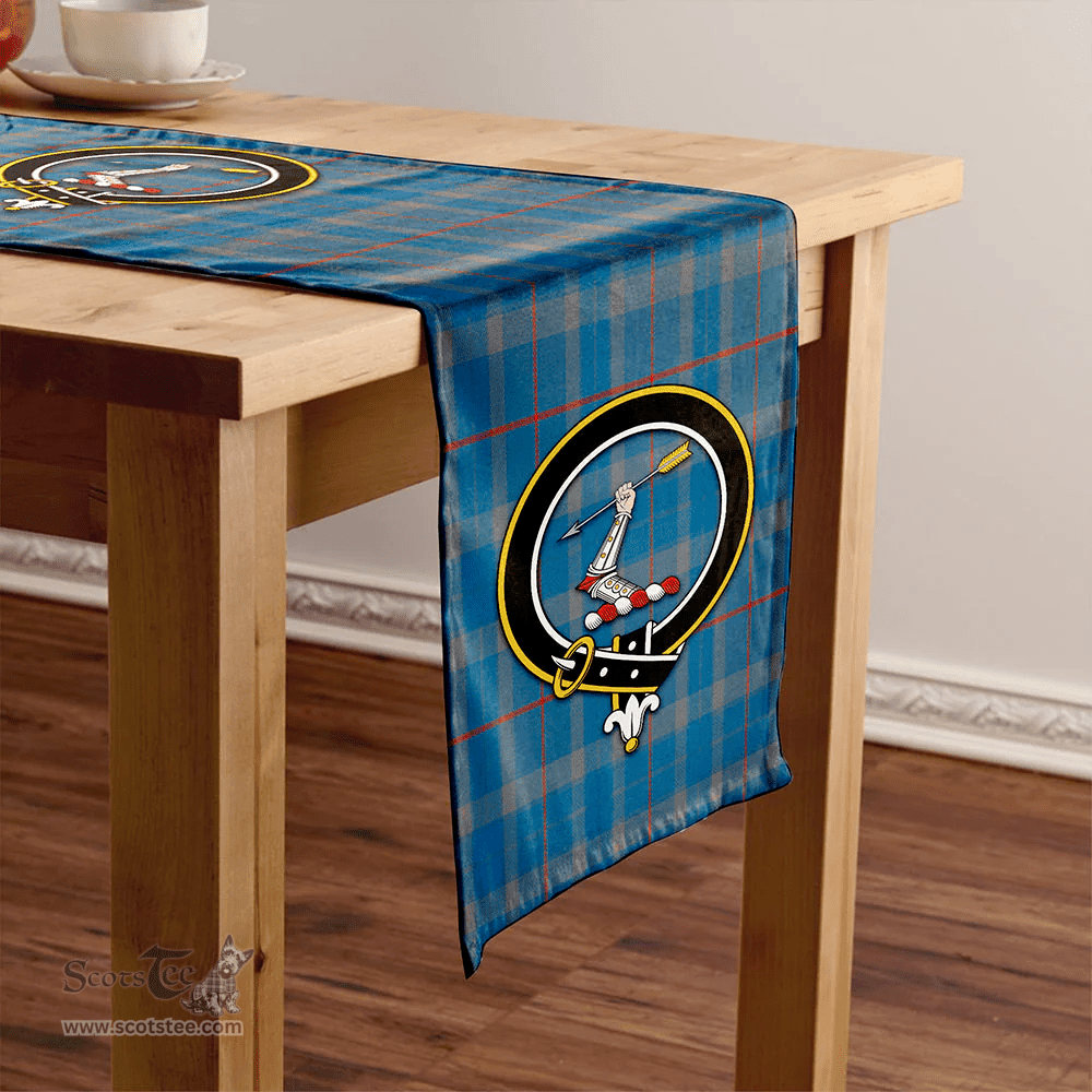 Scottish Thorburn (Thurburn) Ancient Clan Tartan Table Runner Clan Tartan Table Runner - Crest Classic Scottish Plaid Tartan Plaid