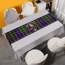 Scottish Whitefoord Modern Clan Tartan Table Runner Clan Tartan Table Runner - Crest Classic Scottish Plaid Tartan Plaid