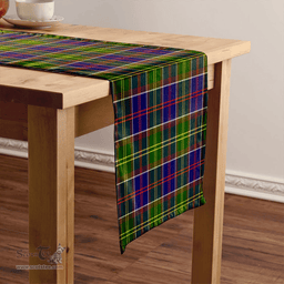 Scottish Whitefoord Modern Clan Tartan Table Runner Clan Tartan Table Runner - Crest Classic Scottish Plaid Tartan Plaid