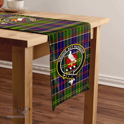 Scottish Whitefoord Modern Clan Tartan Table Runner Clan Tartan Table Runner - Crest Classic Scottish Plaid Tartan Plaid
