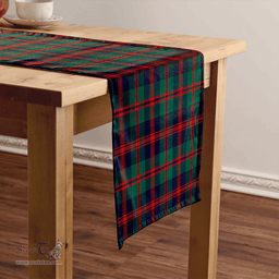 Scottish Robertson of Struan Modern Clan Tartan Table Runner Clan Tartan Table Runner - Crest Classic Scottish Plaid Tartan Plaid