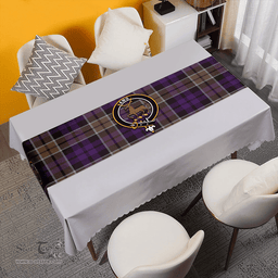Scottish Scott (Sir Walter) Weathered Clan Tartan Table Runner Clan Tartan Table Runner - Crest Classic Scottish Plaid Tartan Plaid