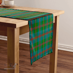 Scottish Robertson of Struan Ancient Clan Tartan Table Runner Clan Tartan Table Runner - Crest Classic Scottish Plaid Tartan Plaid