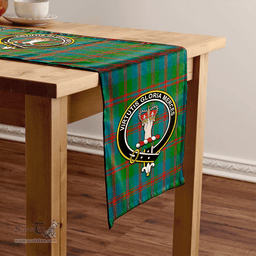 Scottish Robertson of Struan Ancient Clan Tartan Table Runner Clan Tartan Table Runner - Crest Classic Scottish Plaid Tartan Plaid
