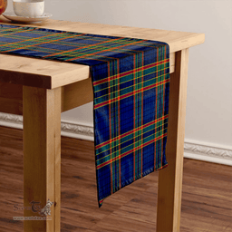 Scottish Ralston UK Modern Clan Tartan Table Runner Clan Tartan Table Runner - Crest Classic Scottish Plaid Tartan Plaid