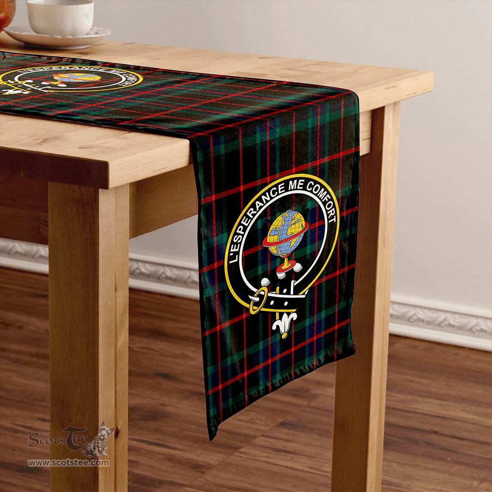 Scottish Nairn Modern Clan Tartan Table Runner Clan Tartan Table Runner - Crest Classic Scottish Plaid Tartan Plaid