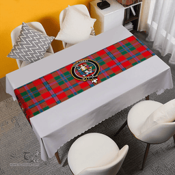 Scottish Murray of Abercairney Modern Clan Tartan Table Runner Clan Tartan Table Runner - Crest Classic Scottish Plaid Tartan Plaid
