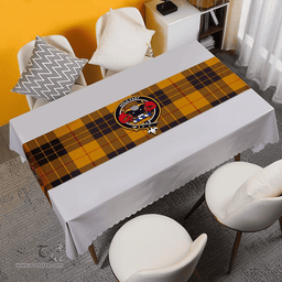 Scottish MacLeod of Lewis Weathered Clan Tartan Table Runner Clan Tartan Table Runner - Crest Classic Scottish Plaid Tartan Plaid