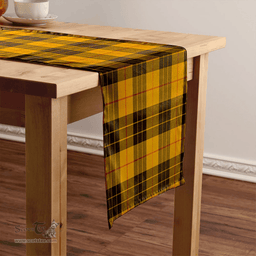 Scottish MacLeod of Lewis Weathered Clan Tartan Table Runner Clan Tartan Table Runner - Crest Classic Scottish Plaid Tartan Plaid