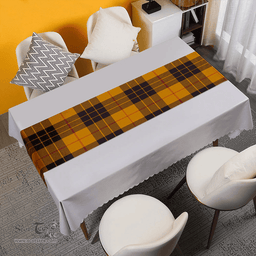 Scottish MacLeod of Lewis Weathered Clan Tartan Table Runner Clan Tartan Table Runner - Crest Classic Scottish Plaid Tartan Plaid