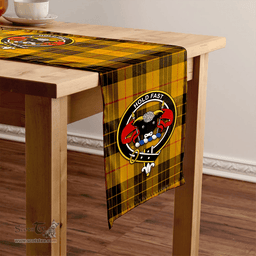 Scottish MacLeod of Lewis Weathered Clan Tartan Table Runner Clan Tartan Table Runner - Crest Classic Scottish Plaid Tartan Plaid