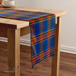 Scottish Traill (Trayle) Modern Clan Tartan Table Runner Clan Tartan Table Runner - Crest Classic Scottish Plaid Tartan Plaid