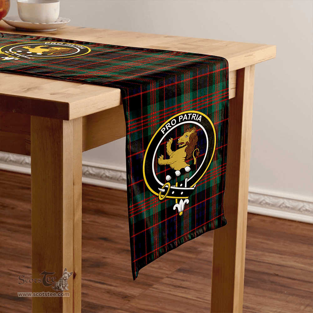 Scottish Newlands (Walker Newlands) Modern Clan Tartan Table Runner Clan Tartan Table Runner - Crest Classic Scottish Plaid Tartan Plaid