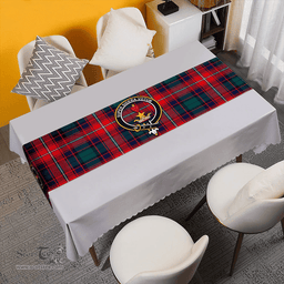 Scottish Rattray of Lude Modern Clan Tartan Table Runner Clan Tartan Table Runner - Crest Classic Scottish Plaid Tartan Plaid
