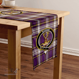 Scottish Maver Dress Weathered Clan Tartan Table Runner Clan Tartan Table Runner - Crest Classic Scottish Plaid Tartan Plaid