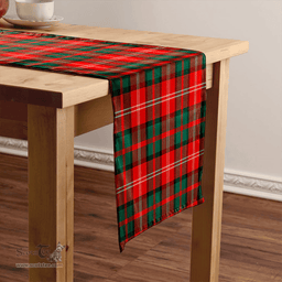 Scottish Nisbet (Nisbit) Modern Clan Tartan Table Runner Clan Tartan Table Runner - Crest Classic Scottish Plaid Tartan Plaid
