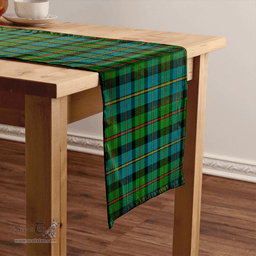 Scottish MacLeod of Skeabost Ancient Clan Tartan Table Runner Clan Tartan Table Runner - Crest Classic Scottish Plaid Tartan Plaid