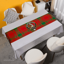 Scottish MacQuarrie (MacGuarie) Ancient Clan Tartan Table Runner Clan Tartan Table Runner - Crest Classic Scottish Plaid Tartan Plaid
