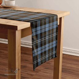 Scottish Melville Weathered Clan Tartan Table Runner Clan Tartan Table Runner - Crest Classic Scottish Plaid Tartan Plaid