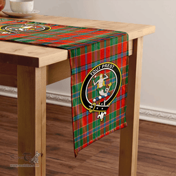 Scottish Murray of Abercairney Ancient Clan Tartan Table Runner Clan Tartan Table Runner - Crest Classic Scottish Plaid Tartan Plaid