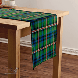 Scottish Reid (Mill City) Modern Clan Tartan Table Runner Clan Tartan Table Runner - Crest Classic Scottish Plaid Tartan Plaid