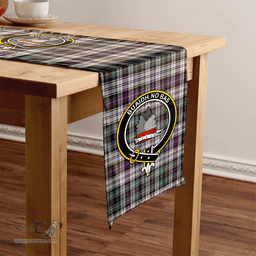 Scottish MacNeil of Barra (MacNeil/MacNeill) Paton Dress Weathered Clan Tartan Table Runner Clan Tartan Table Runner - Crest Classic Scottish Plaid Tartan Plaid