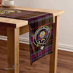Scottish Nairn Weathered Clan Tartan Table Runner Clan Tartan Table Runner - Crest Classic Scottish Plaid Tartan Plaid