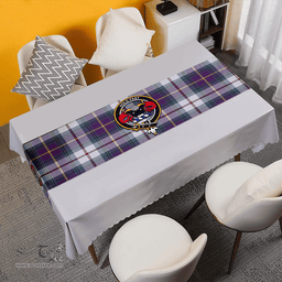 Scottish MacLeod of California Weathered Clan Tartan Table Runner Clan Tartan Table Runner - Crest Classic Scottish Plaid Tartan Plaid