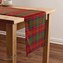 Scottish Stewart of Killiecrankie Modern Clan Tartan Table Runner Clan Tartan Table Runner - Crest Classic Scottish Plaid Tartan Plaid