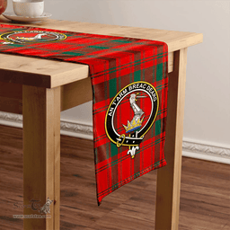 Scottish MacQuarrie (MacGuarie) Modern Clan Tartan Table Runner Clan Tartan Table Runner - Crest Classic Scottish Plaid Tartan Plaid