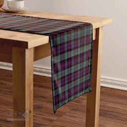 Scottish Sempill (Semple) Weathered Clan Tartan Table Runner Clan Tartan Table Runner - Crest Classic Scottish Plaid Tartan Plaid