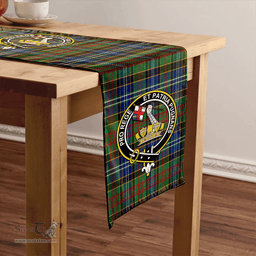 Scottish Paisley Drennan (Drennan Drennan) Modern Clan Tartan Table Runner Clan Tartan Table Runner - Crest Classic Scottish Plaid Tartan Plaid