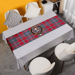 Scottish Murray of Abercairney Weathered Clan Tartan Table Runner Clan Tartan Table Runner - Crest Classic Scottish Plaid Tartan Plaid