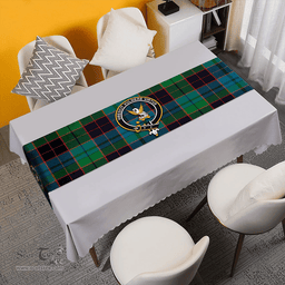 Scottish Stewart Old Ancient Clan Tartan Table Runner Clan Tartan Table Runner - Crest Classic Scottish Plaid Tartan Plaid