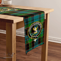 Scottish Stewart Old Ancient Clan Tartan Table Runner Clan Tartan Table Runner - Crest Classic Scottish Plaid Tartan Plaid