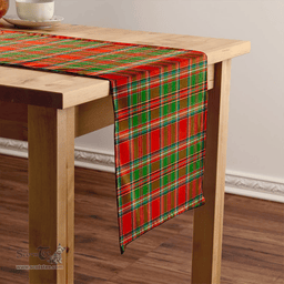 Scottish MacLeod of Gesto Ancient Clan Tartan Table Runner Clan Tartan Table Runner - Crest Classic Scottish Plaid Tartan Plaid