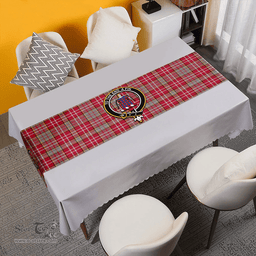 Scottish Ogilvie Weathered Clan Tartan Table Runner Clan Tartan Table Runner - Crest Classic Scottish Plaid Tartan Plaid