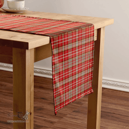 Scottish Ogilvie Weathered Clan Tartan Table Runner Clan Tartan Table Runner - Crest Classic Scottish Plaid Tartan Plaid