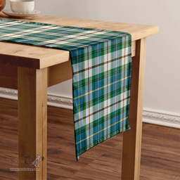 Scottish MacLeod of California Ancient Clan Tartan Table Runner Clan Tartan Table Runner - Crest Classic Scottish Plaid Tartan Plaid