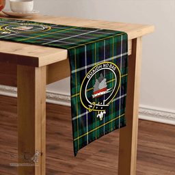 Scottish MacNeil of Barra (MacNeil/MacNeill) Modern Clan Tartan Table Runner Clan Tartan Table Runner - Crest Classic Scottish Plaid Tartan Plaid