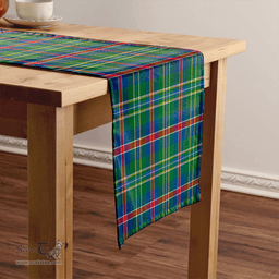 Scottish Mary, Queen of Scots Modern Clan Tartan Table Runner Clan Tartan Table Runner - Crest Classic Scottish Plaid Tartan Plaid