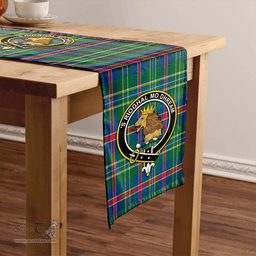 Scottish Mary, Queen of Scots Modern Clan Tartan Table Runner Clan Tartan Table Runner - Crest Classic Scottish Plaid Tartan Plaid